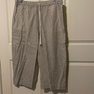 beachlunchlounge linen cropped pants. NWT XXL